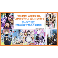 『Re:ゼロ』が検索を制し、『上伊那ぼたん』が口コミを制す―データで読む2026年春アニメ人気動向【アニメデータインサイトラボ】