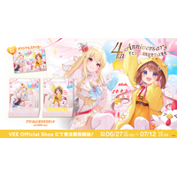 Sony MusicによるVTuberプロジェクト「VEE」、所属VTuber「桜鳥ミーナ」「日和ちひよ」の4th Anniversary グッズが販売開始！