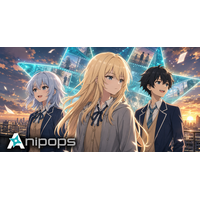 日本発ショートアニメ配信プラットフォーム「Anipops（アニポップス）」始動～オリジナル5作品を同時配信、最先端AI技術を活用したアニメスタジオも新設～